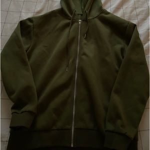 Women’s green zip up hoodie